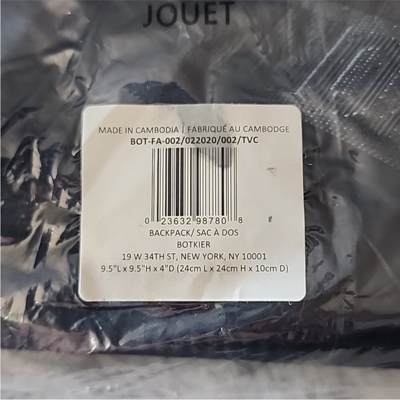 Botkier Black Backpack with Textured Finish - Picture 6 of 7